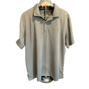Greg Norman Play Dry Polo Shirt Golf‎ Activewear Short Sleeve Gray